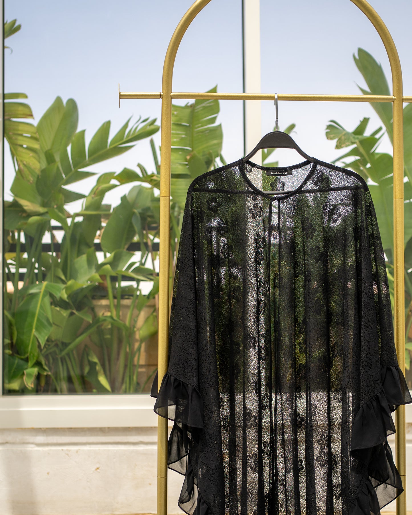 Lace Ruffle Cape
