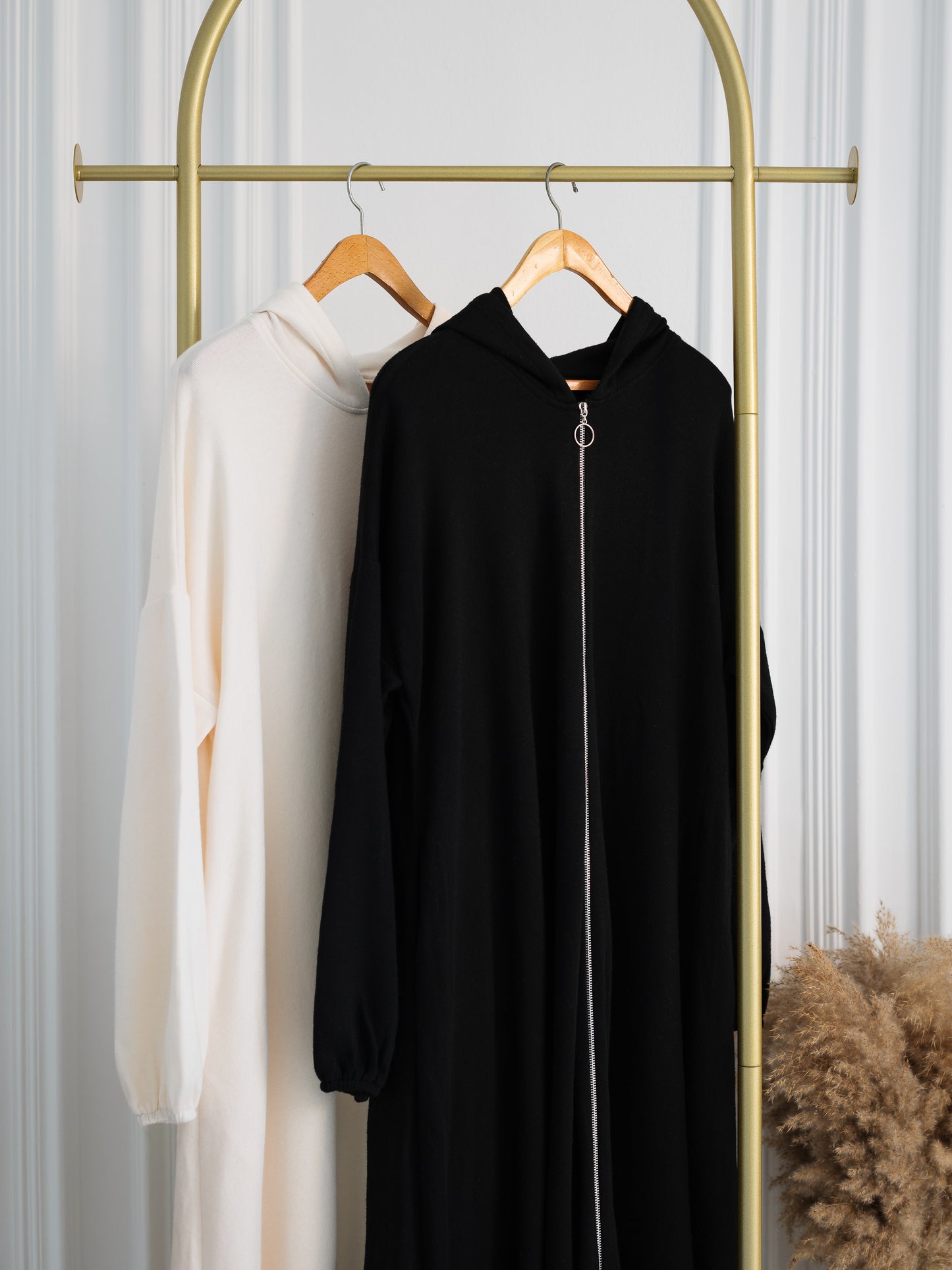 Zipped Hooded Abaya