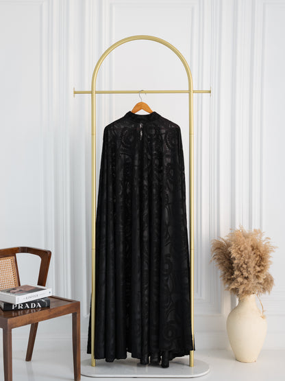 Black Jaquard Cape