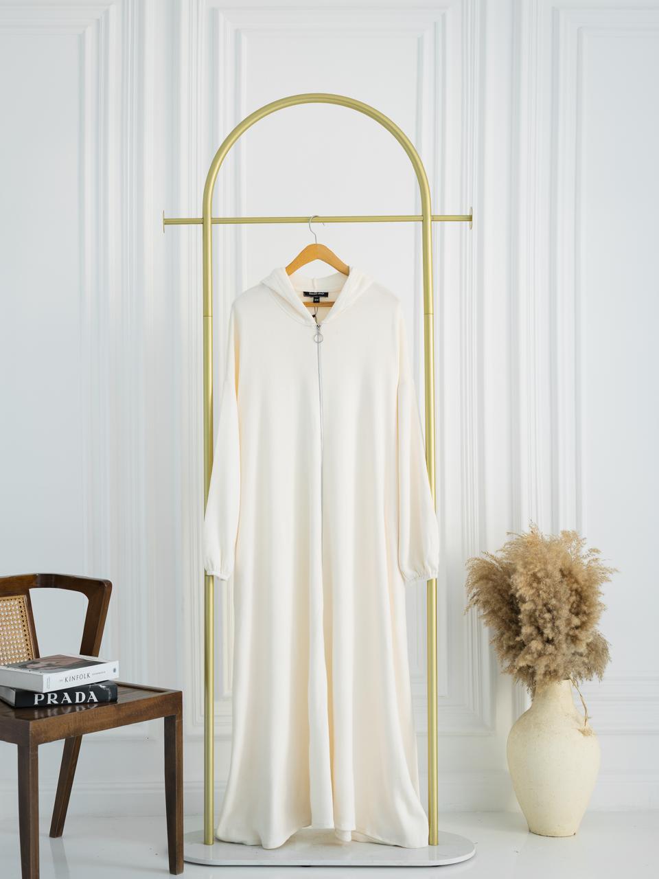 Zipped Hooded Abaya