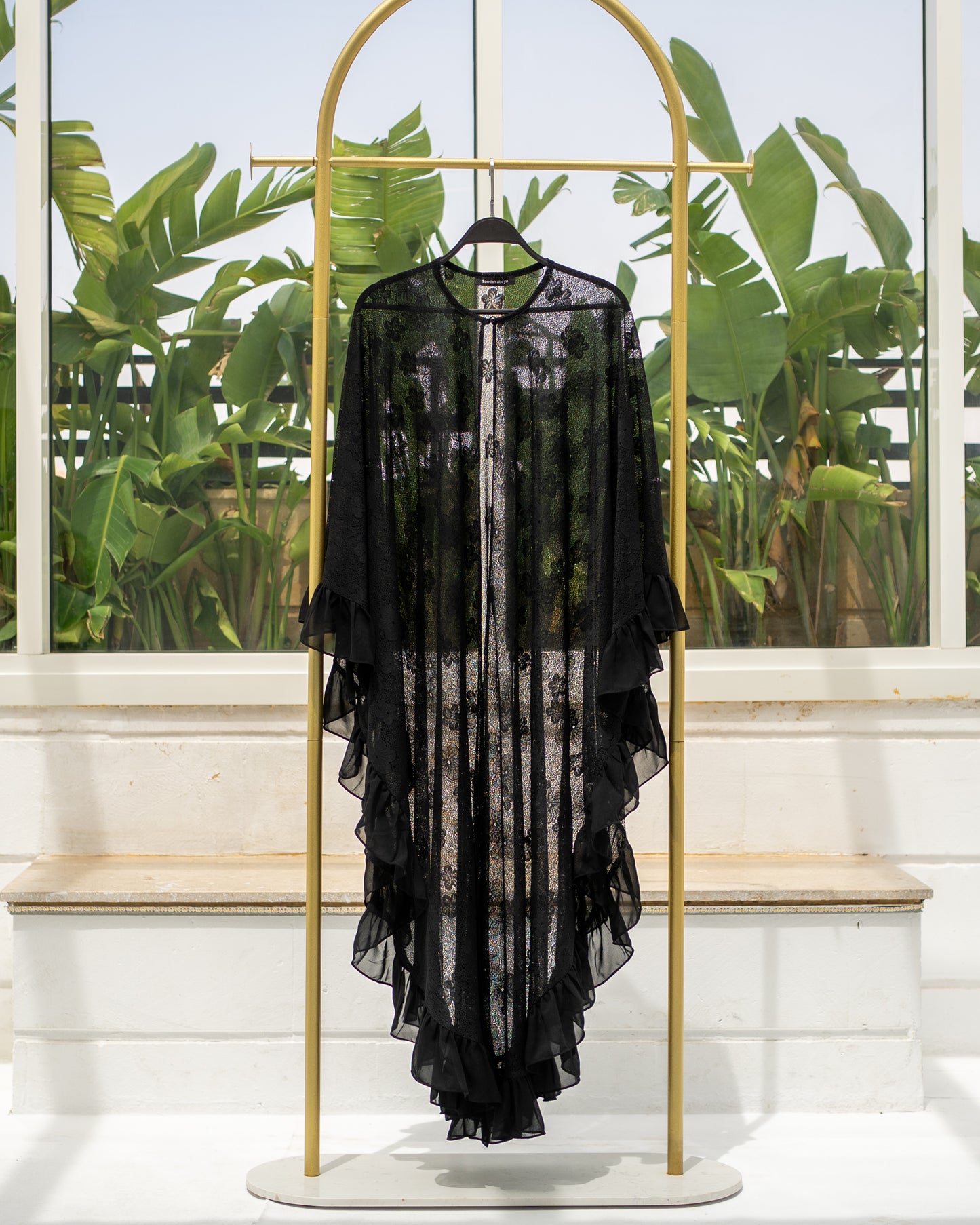 Lace Ruffle Cape