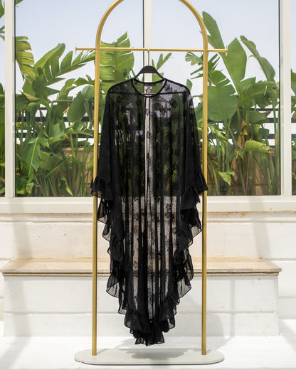 Lace Ruffle Cape