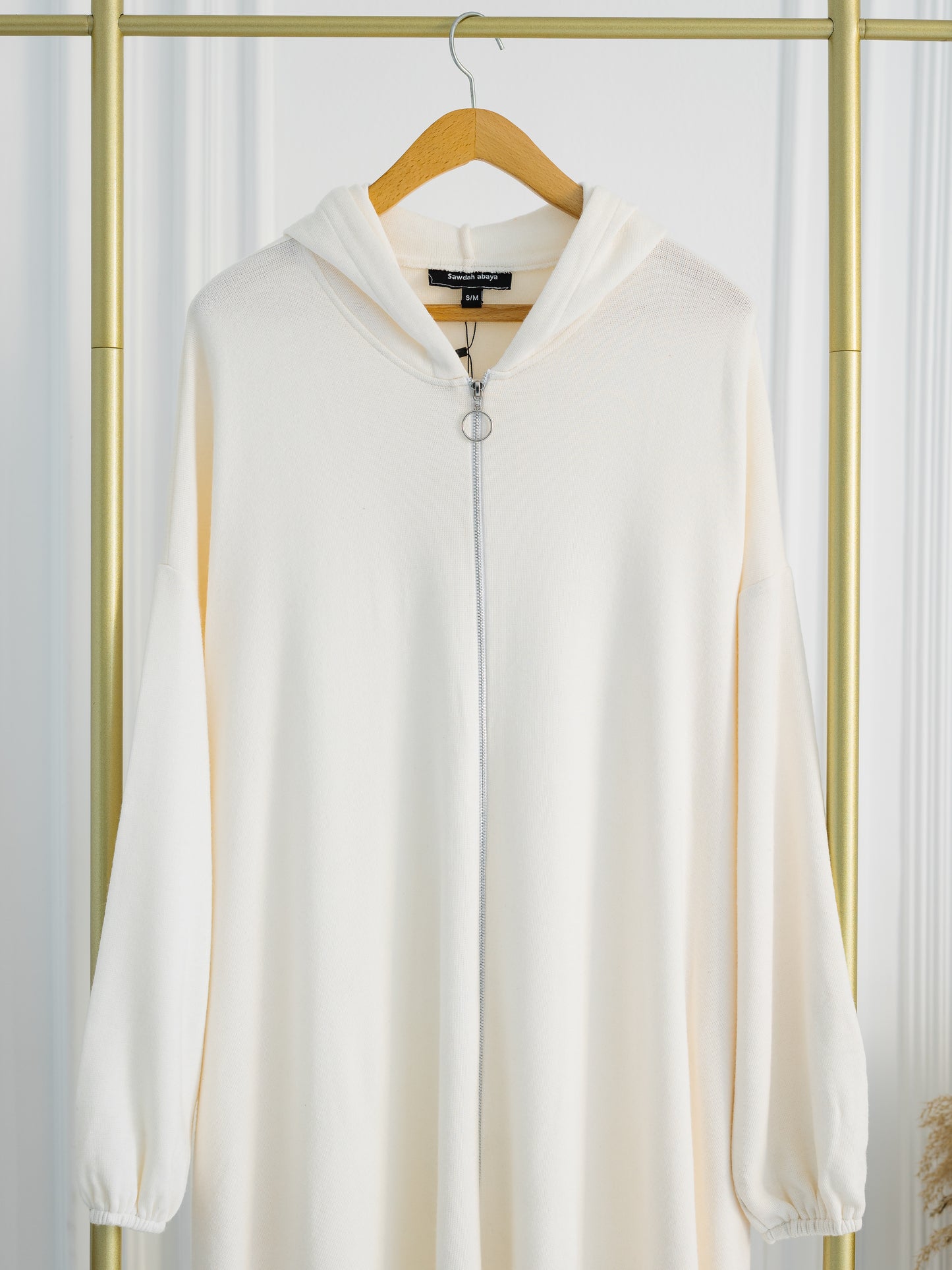 Zipped Hooded Abaya