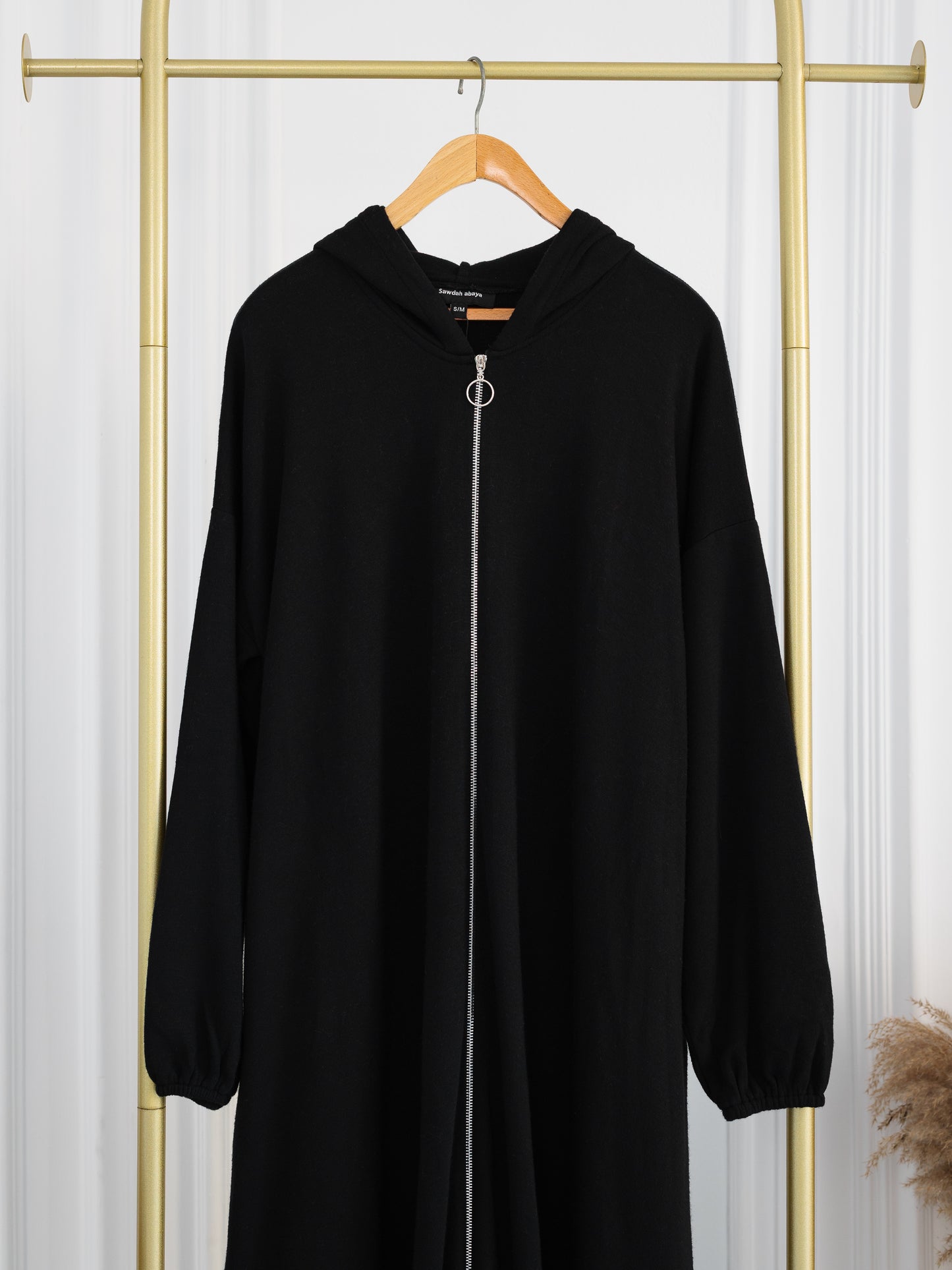 Zipped Hooded Abaya