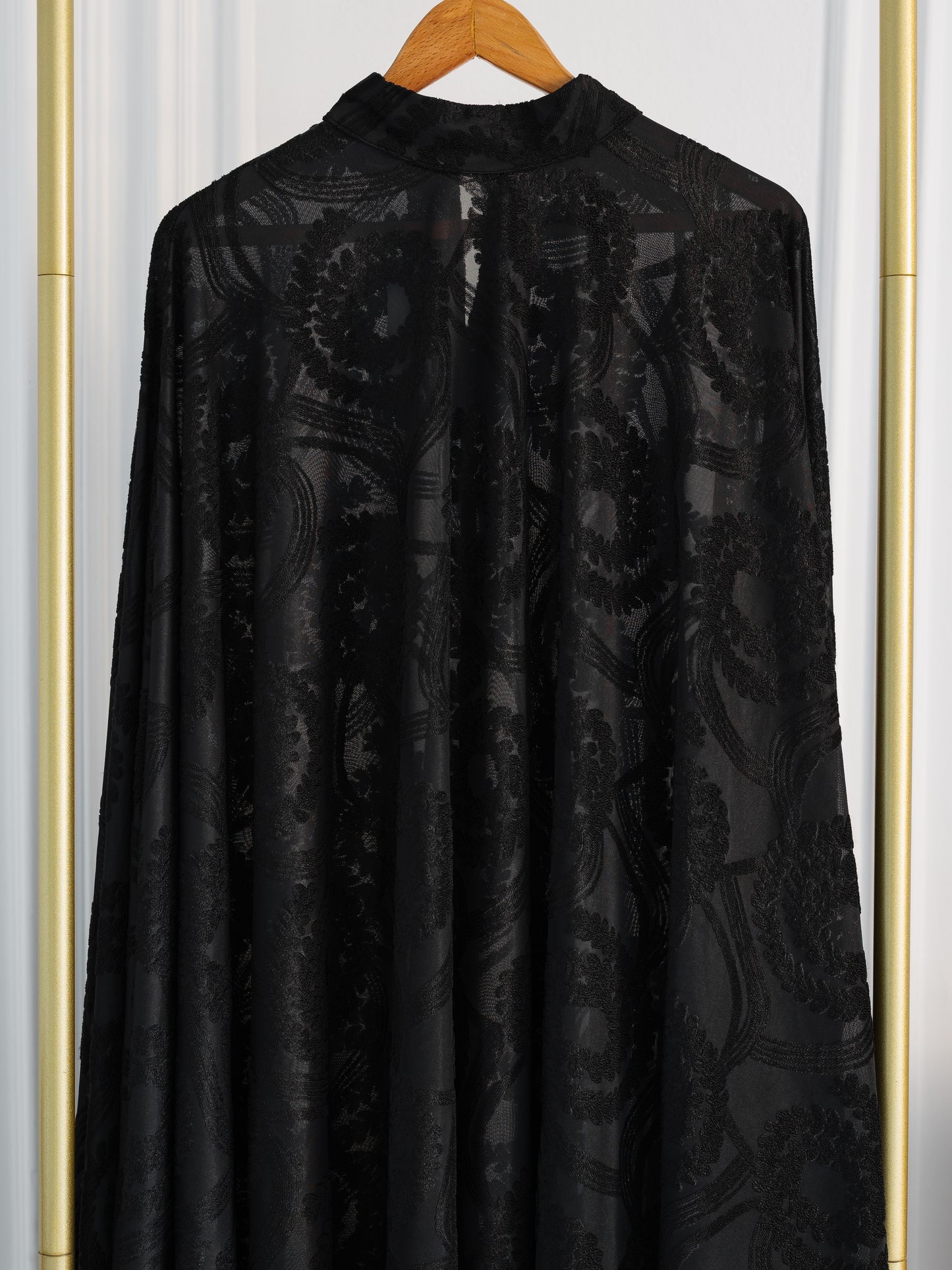 Black Jaquard Cape